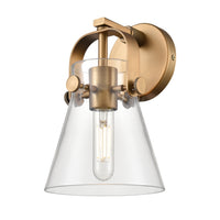 Downtown Urban Sconce Cast Brass Finish