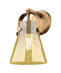 Downtown Urban Sconce Cast Brass Finish