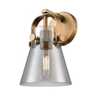 Downtown Urban Sconce Cast Brass Finish
