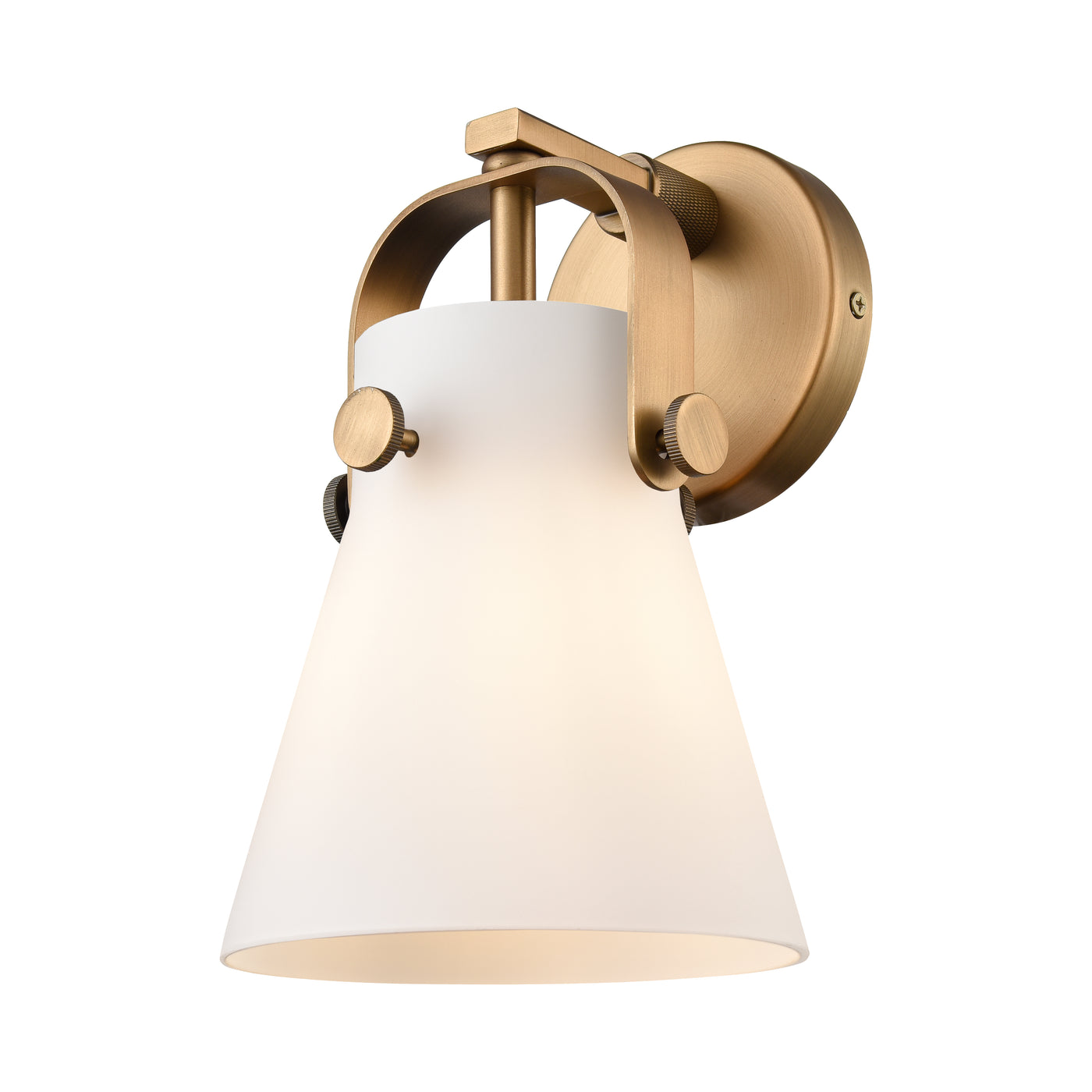 Downtown Urban Sconce Cast Brass Finish
