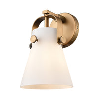 Downtown Urban Sconce Cast Brass Finish