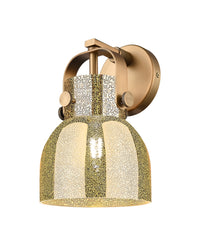 Downtown Urban Sconce Brass Glass Steel