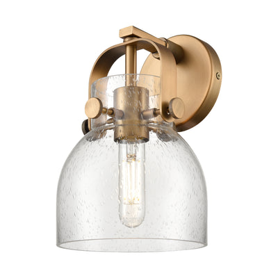 Downtown Urban Sconce Brass Glass Steel
