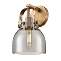 Downtown Urban Sconce Brass Glass Steel