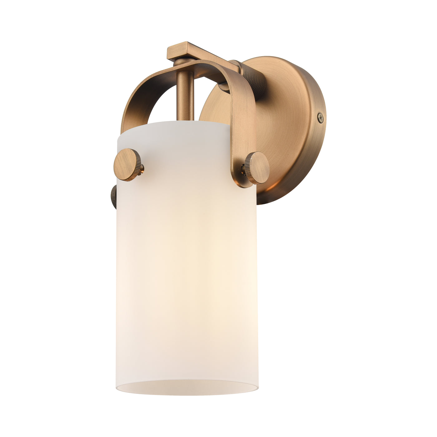 Downtown Urban Sconce Cast Brass Glass