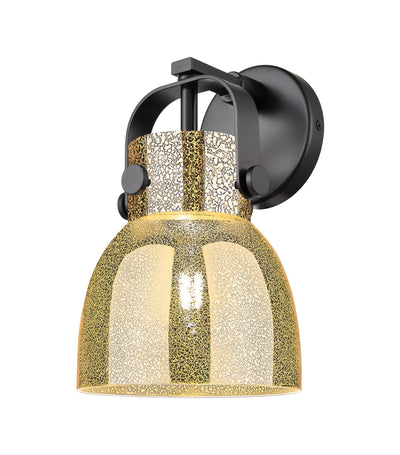 Downtown Urban Sconce Brass Glass Steel
