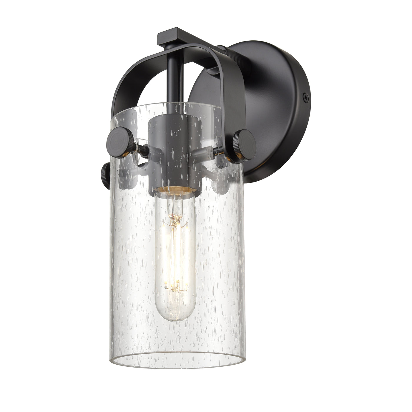 Downtown Urban Sconce Cast Brass Glass