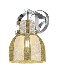 Downtown Urban Sconce Brass Glass Steel