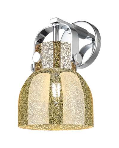 Downtown Urban Sconce Brass Glass Steel