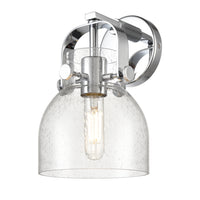 Downtown Urban Sconce Brass Glass Steel