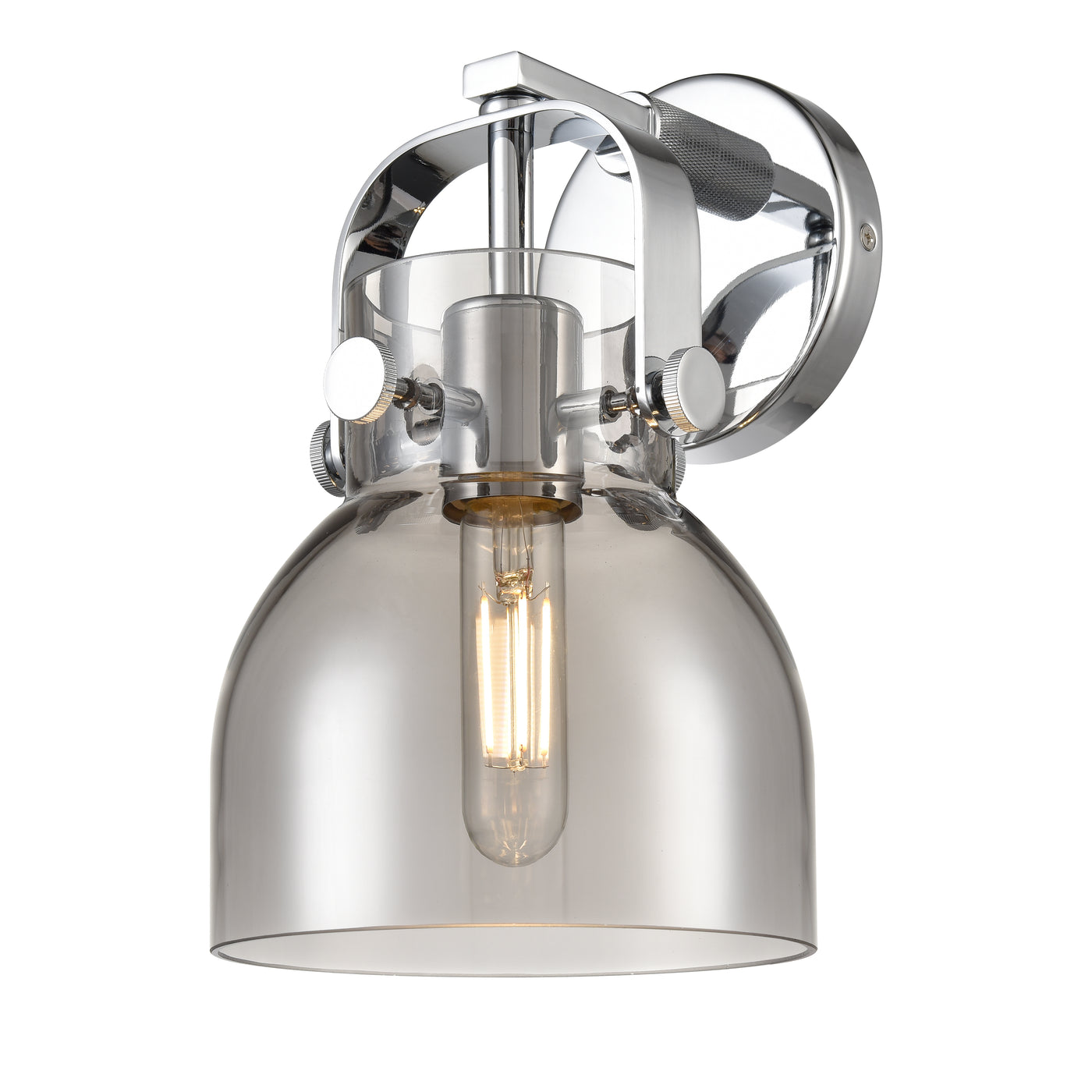 Downtown Urban Sconce Brass Glass Steel