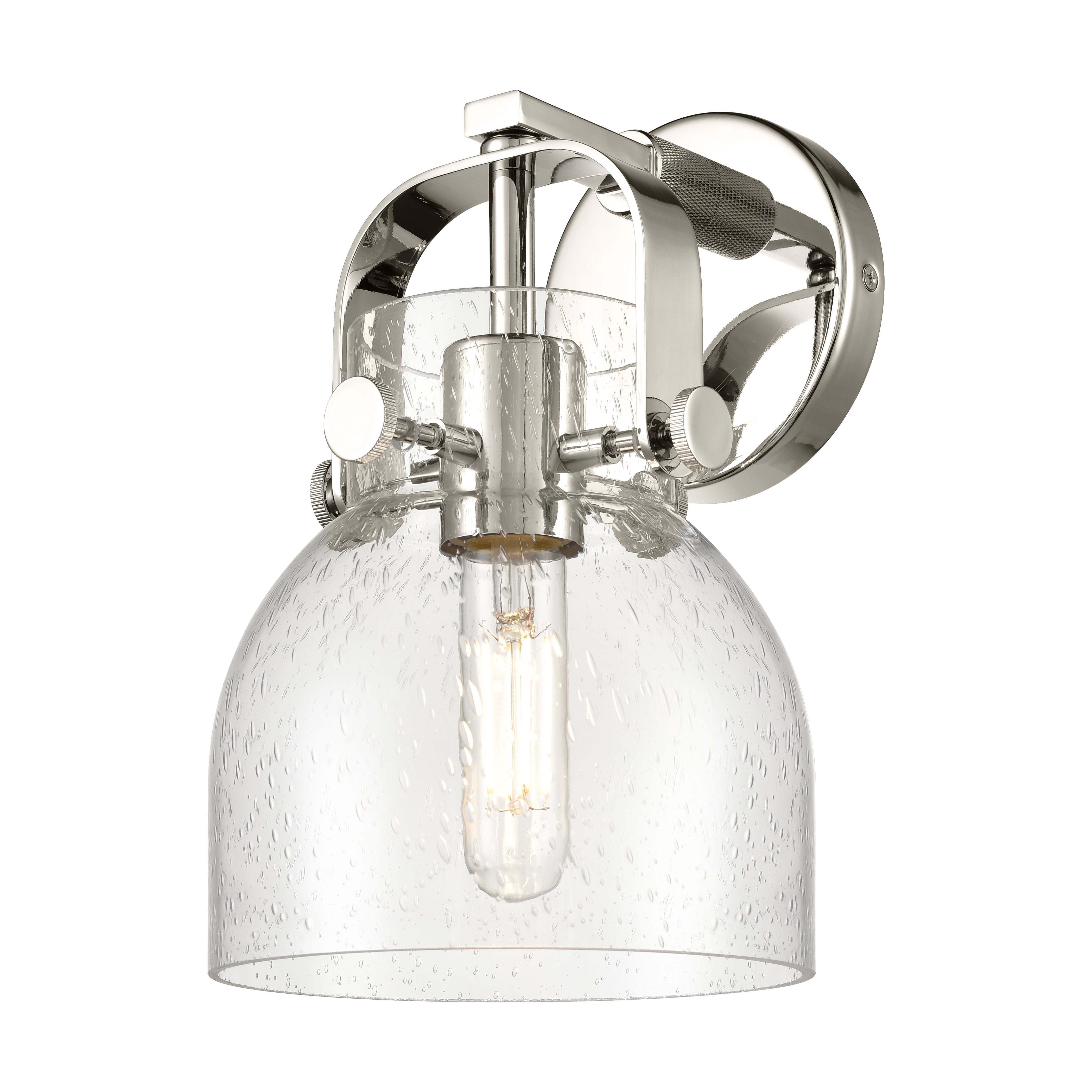 Downtown Urban Sconce Brass Glass Steel