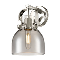 Downtown Urban Sconce Brass Glass Steel