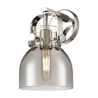 Downtown Urban Sconce Brass Glass Steel