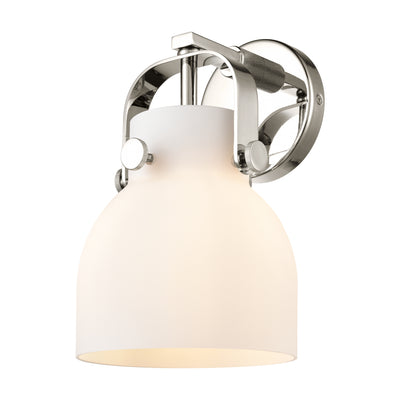 Downtown Urban Sconce Brass Glass Steel