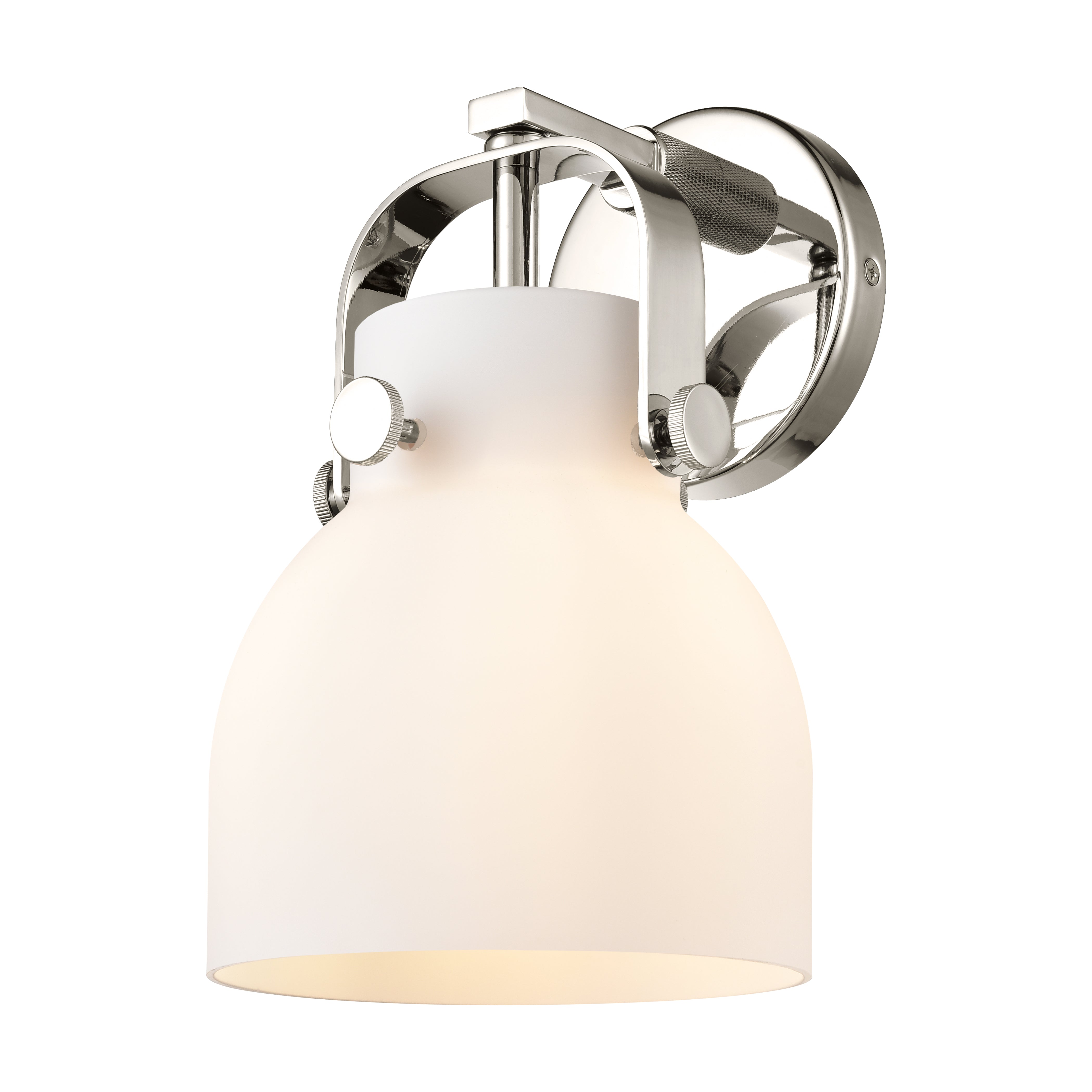 Downtown Urban Sconce Brass Glass Steel