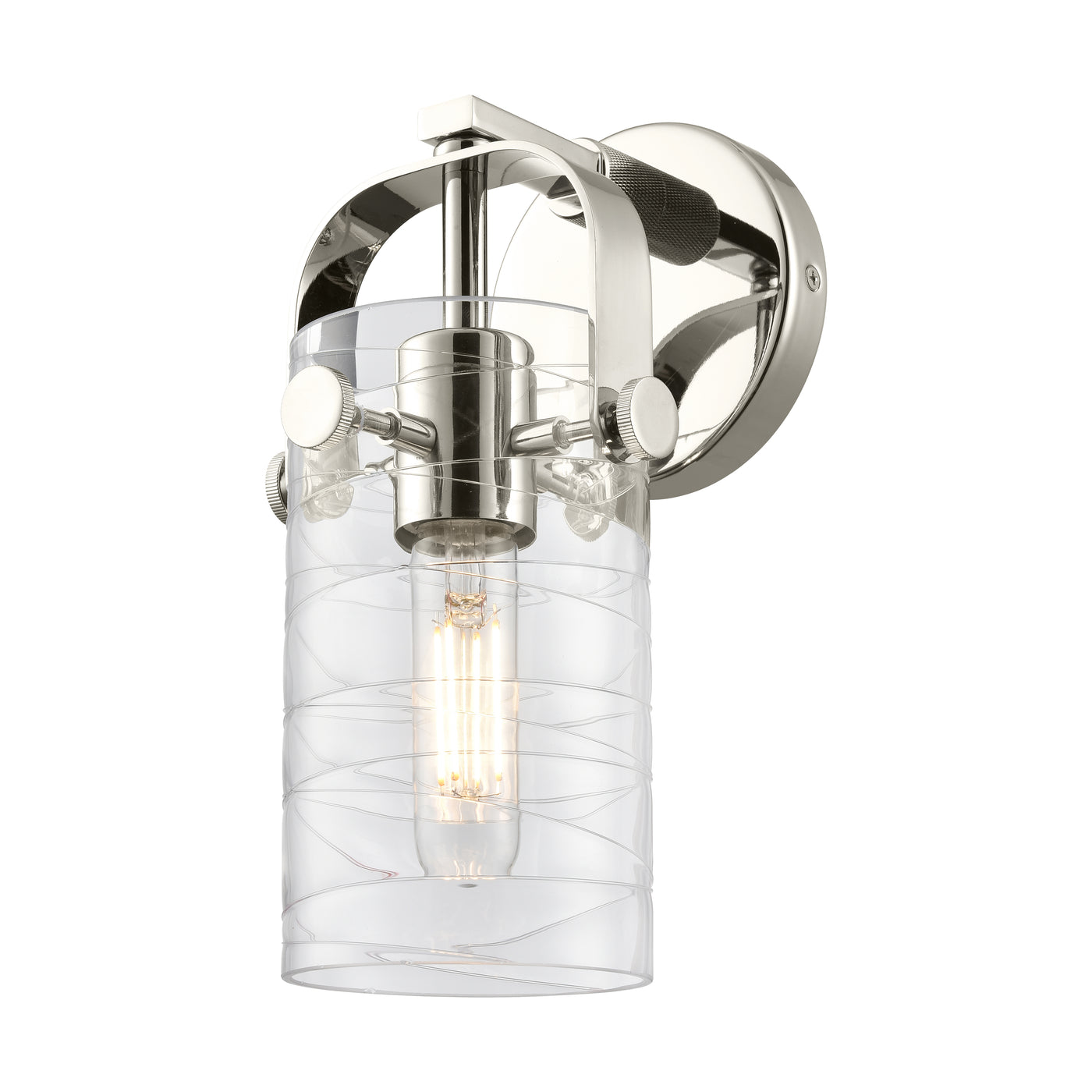 Downtown Urban Sconce Cast Brass Glass