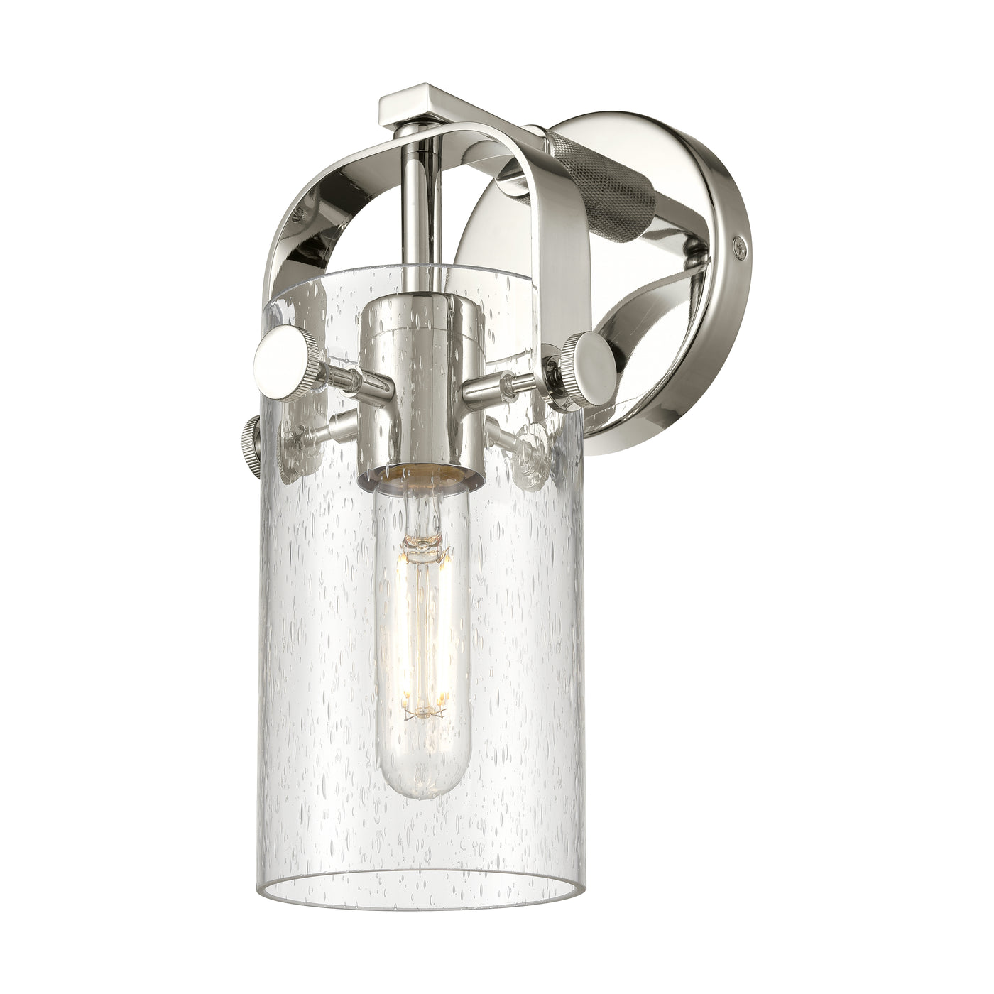 Downtown Urban Sconce Cast Brass Glass