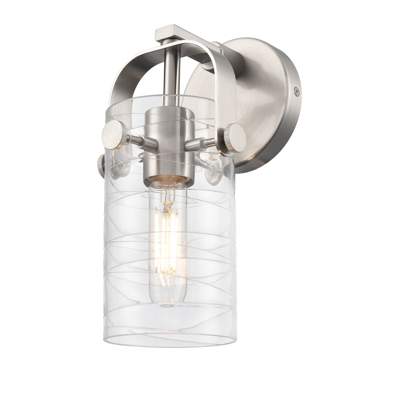 Downtown Urban Sconce Cast Brass Glass