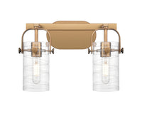 Downtown Urban Bath Vanity Light Brass Glass
