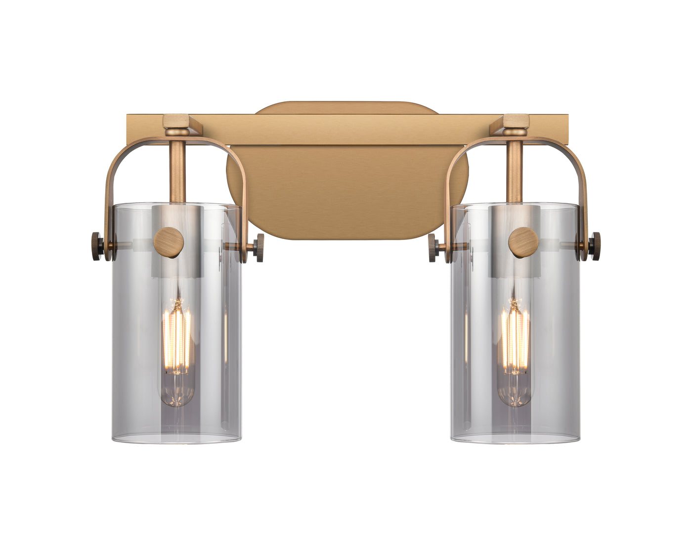Downtown Urban Bath Vanity Light Brass Glass