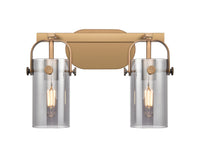 Downtown Urban Bath Vanity Light Brass Glass