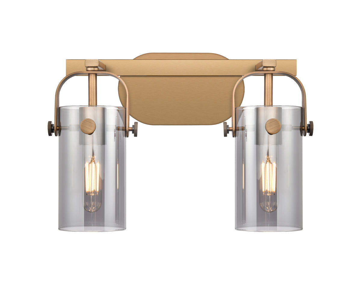 Pilaster II Cylinder 15-Inch 2-Light Bath Vanity Light