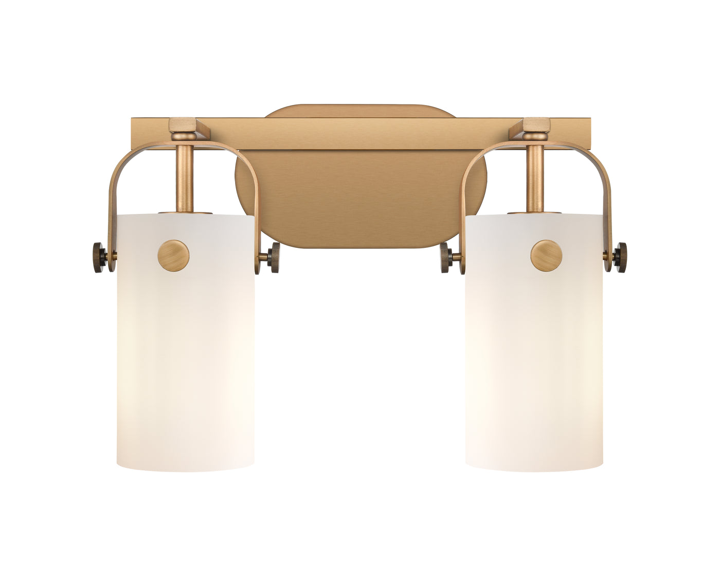 Downtown Urban Bath Vanity Light Brass Glass