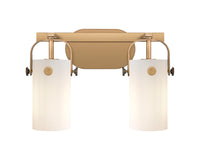 Downtown Urban Bath Vanity Light Brass Glass