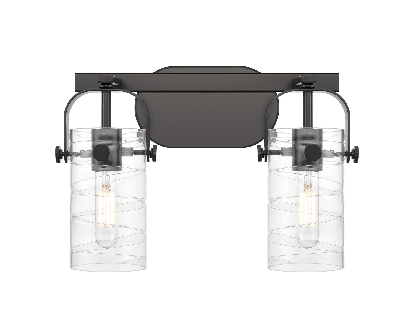 Downtown Urban Bath Vanity Light Brass Glass
