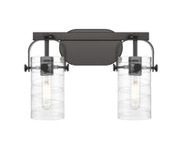 Downtown Urban Bath Vanity Light Brass Glass