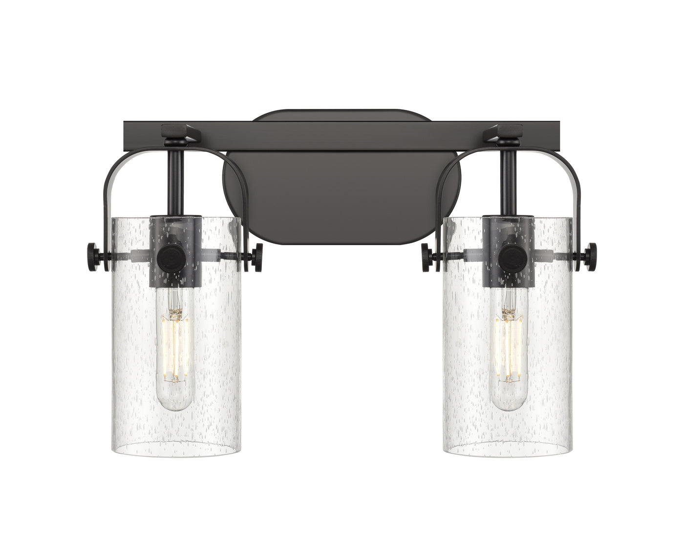 Downtown Urban Bath Vanity Light Brass Glass