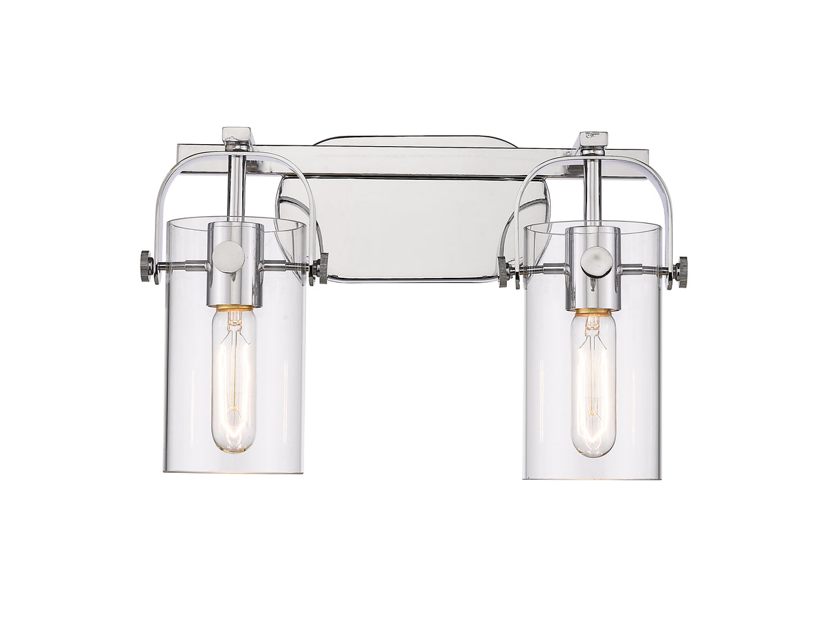 Pilaster 15-Inch 2-Light Bath Vanity Light with LED Bulbs