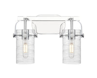 Downtown Urban Bath Vanity Light Brass Glass