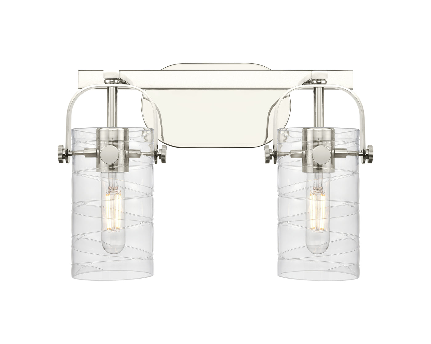 Downtown Urban Bath Vanity Light Brass Glass