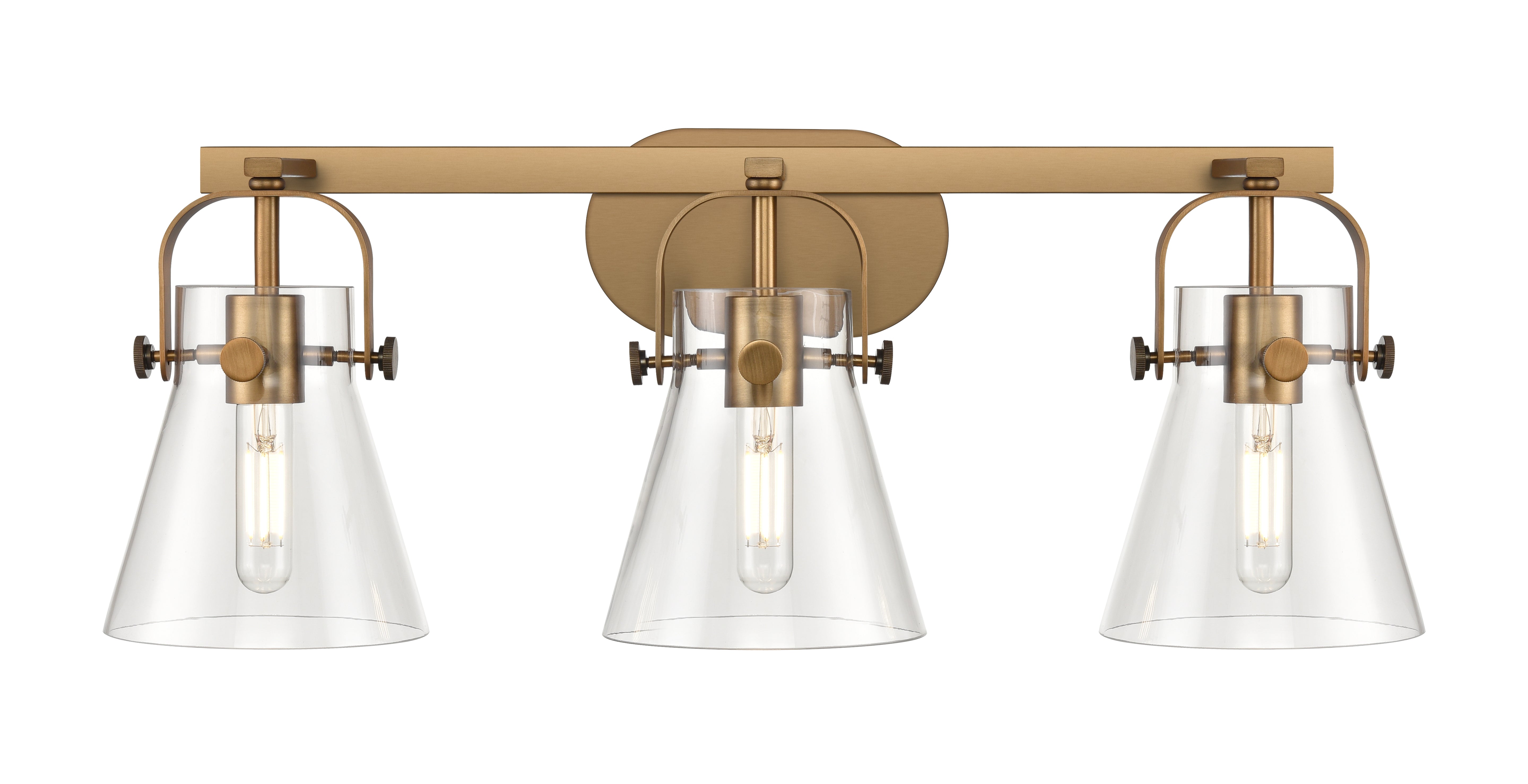 Downtown Urban Bath Vanity Steel Brass Light