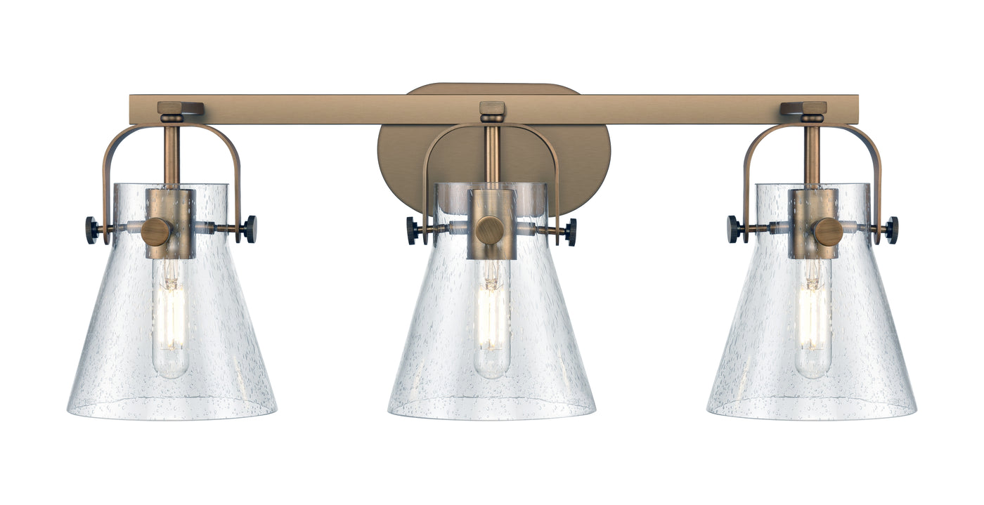 Downtown Urban Bath Vanity Steel Brass Light