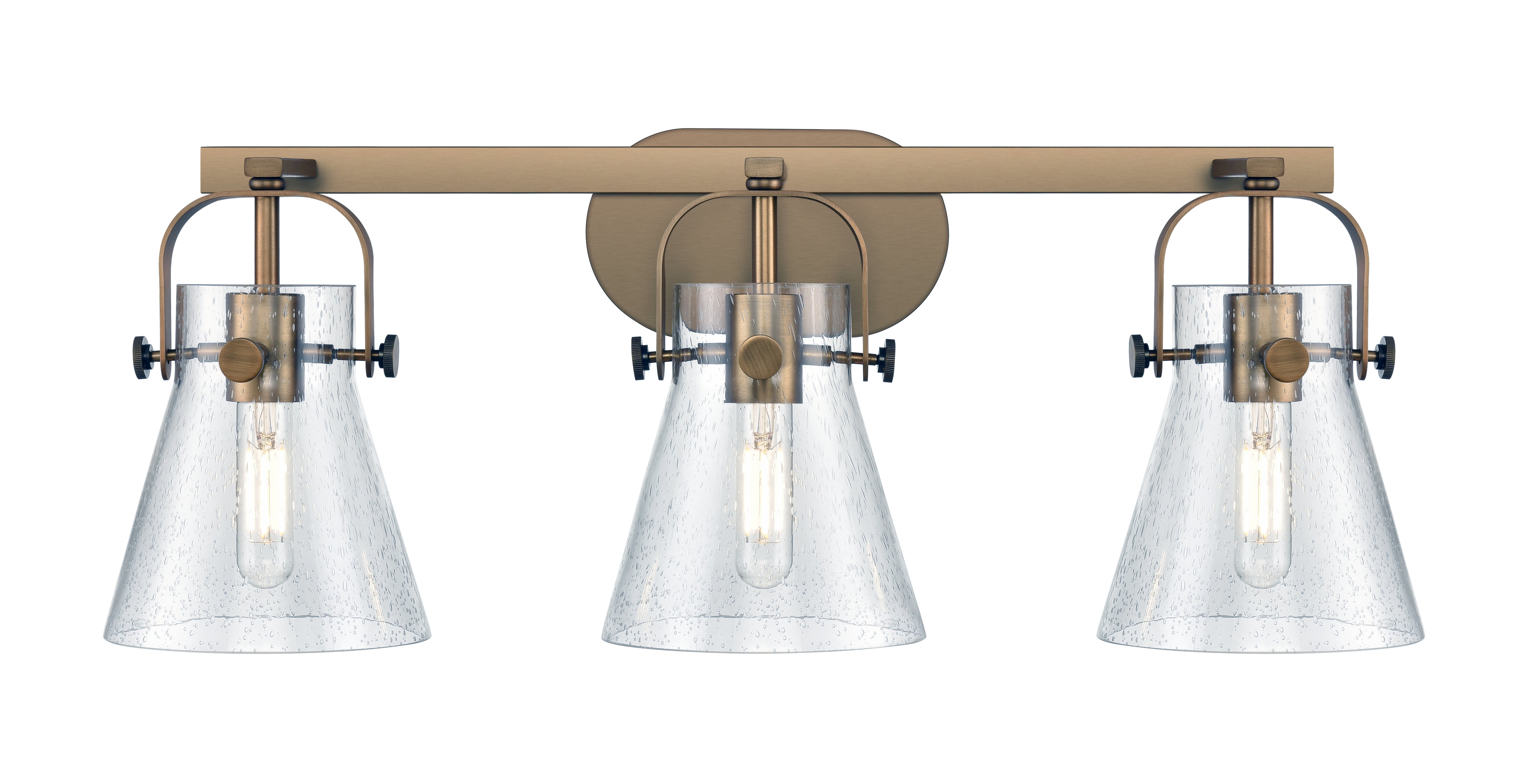Downtown Urban Bath Vanity Steel Brass Light