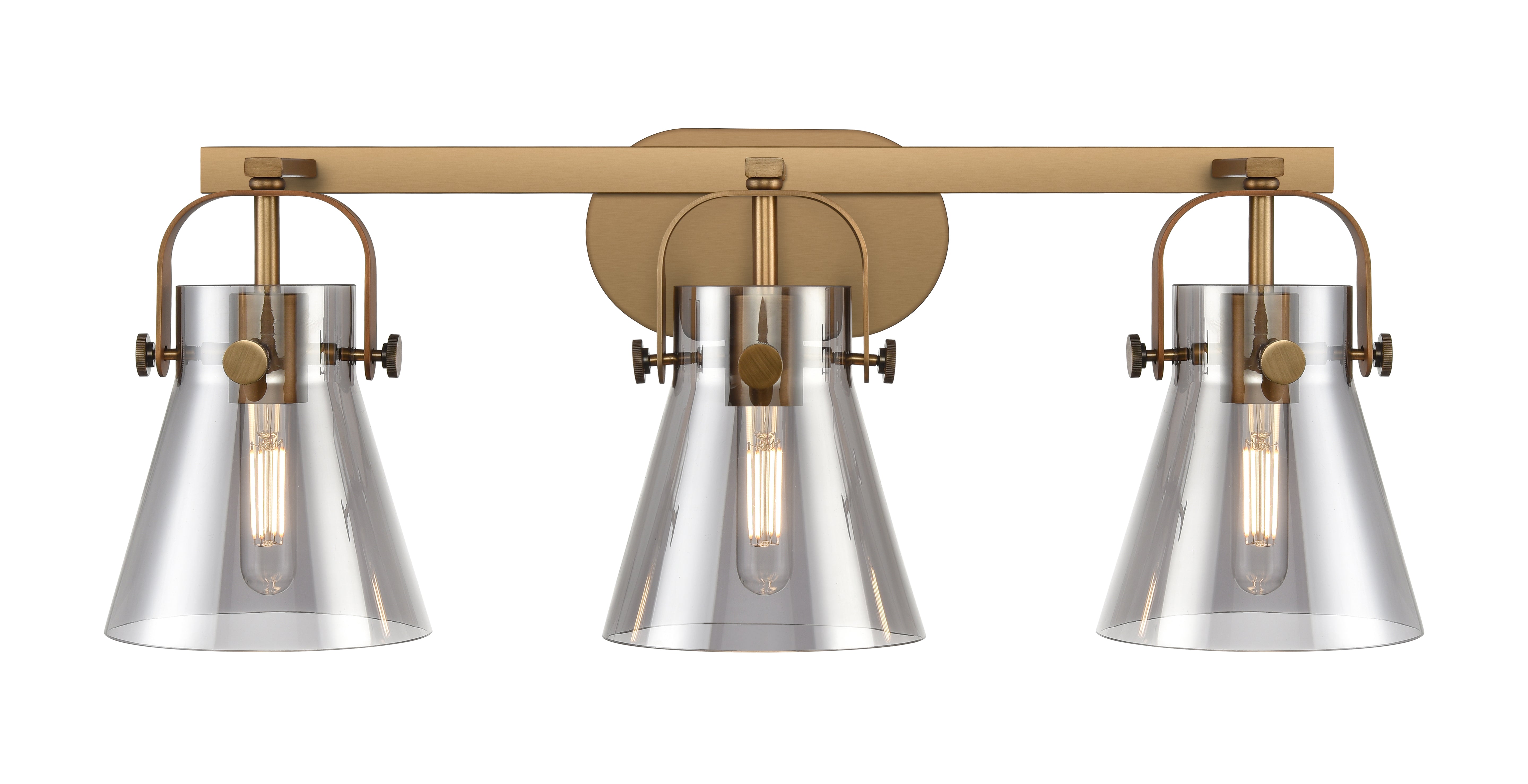 Downtown Urban Bath Vanity Steel Brass Light