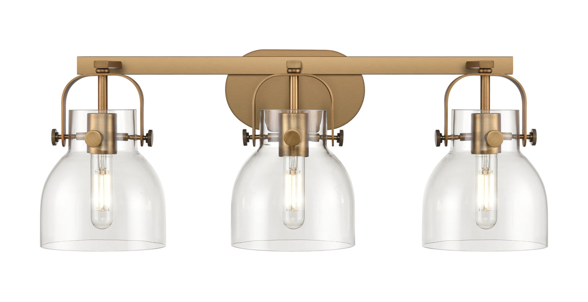 Pilaster II Bell 27-Inch 3-Light Bath Vanity Light