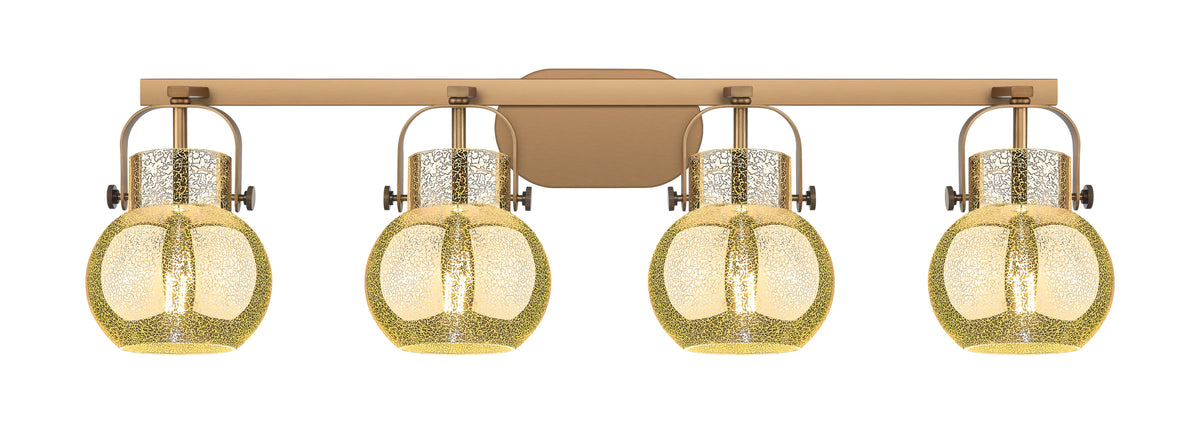 Pilaster II Sphere 37-Inch 4-Light Bath Vanity Light