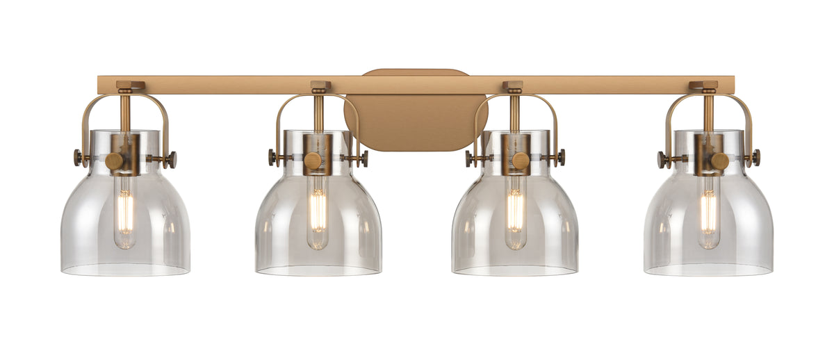 Pilaster II Bell 37-Inch 4-Light Bath Vanity Light
