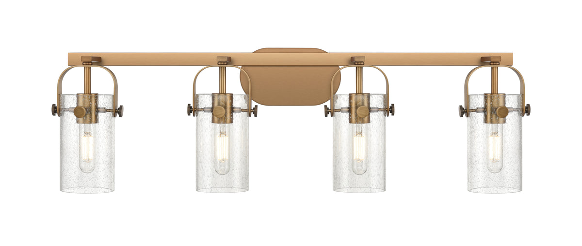 Pilaster II Cylinder 35-Inch 4-Light Bath Vanity Light