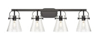 Downtown Urban Bath Vanity Light Steel Glass