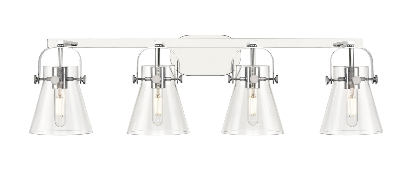 Downtown Urban Bath Vanity Light Steel Glass