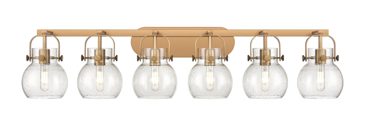 Pilaster II Sphere 46-Inch 6-Light Bath Vanity Light