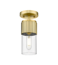 Downtown Semi-Flush Mount Satin Nickel