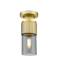 Downtown Semi-Flush Mount Satin Nickel