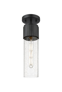 Downtown Semi-Flush Mount Satin Nickel Brass