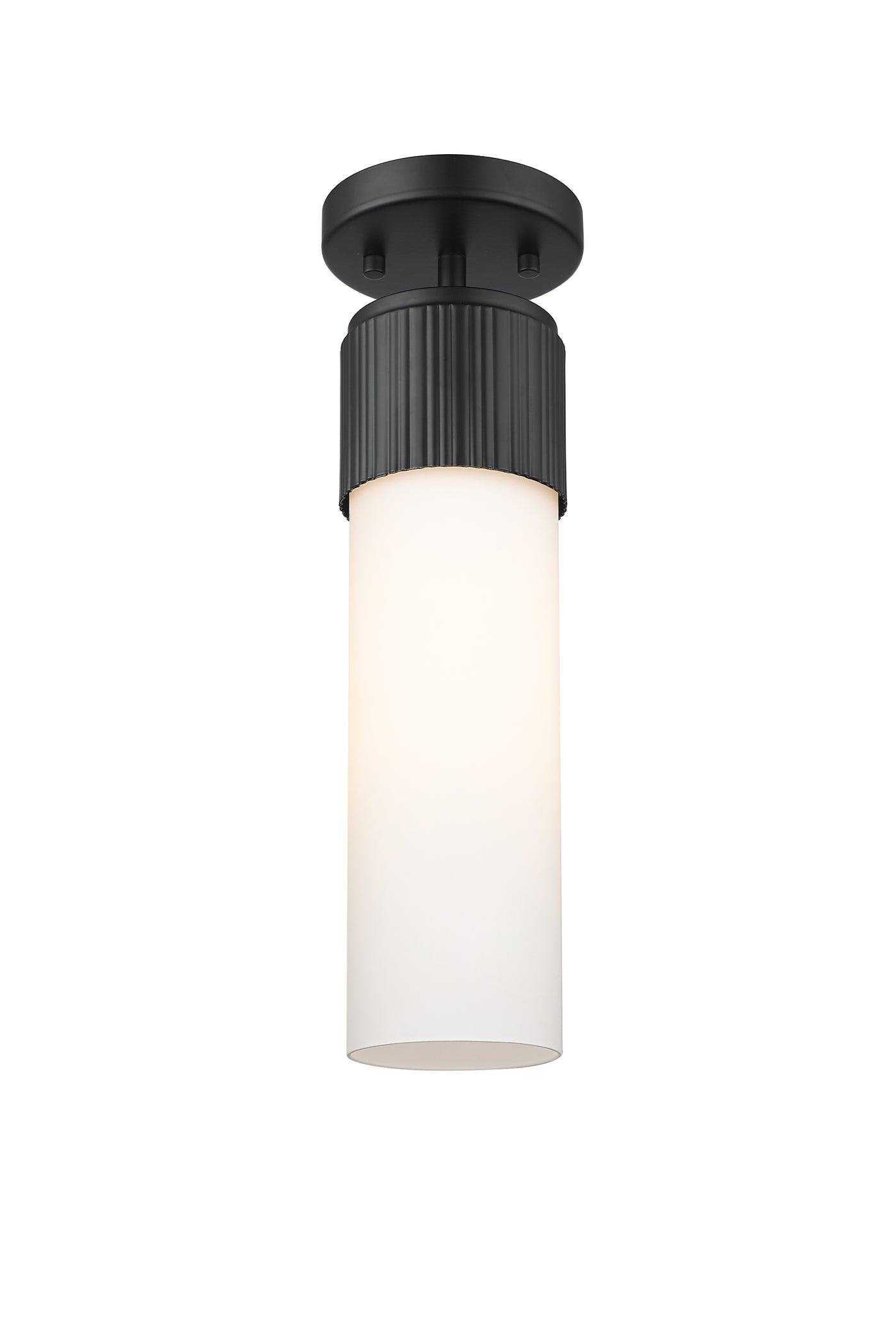 Downtown Semi-Flush Mount Satin Nickel Brass